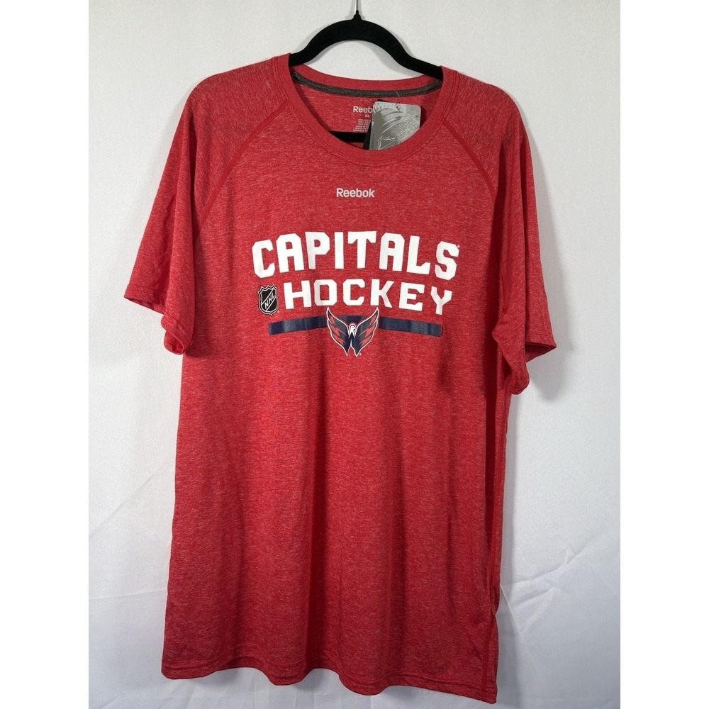 Reebok t-shirt size xl washington capitals hockey short sleeves new with tags